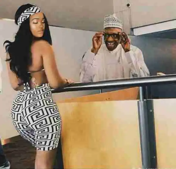 Lol! See This Hilarious Photoshopped Picture Of Buhari And BBNaija